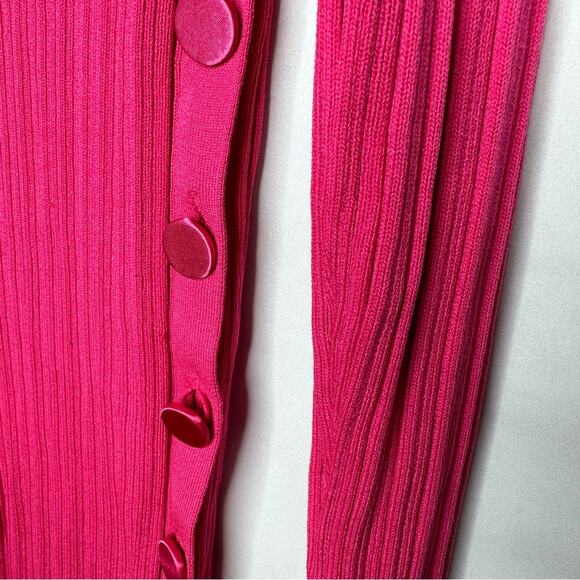 ADAM LIPPES Pink Long Sleeve Sweater Dress in XL - Picture 5 of 7